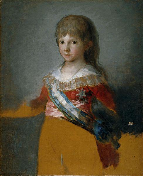 Francisco de Goya El infante Francisco de Paula oil painting image